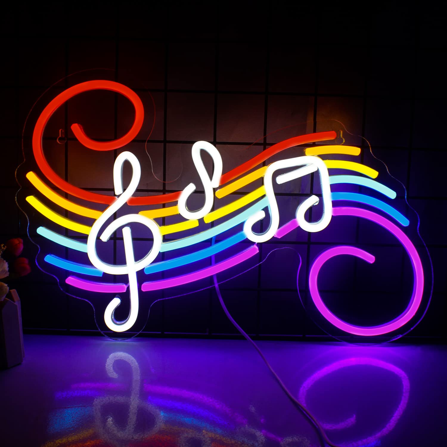 Lighting Decor For Wedding - Lampu Neon Tanda Not Musik, Dapat