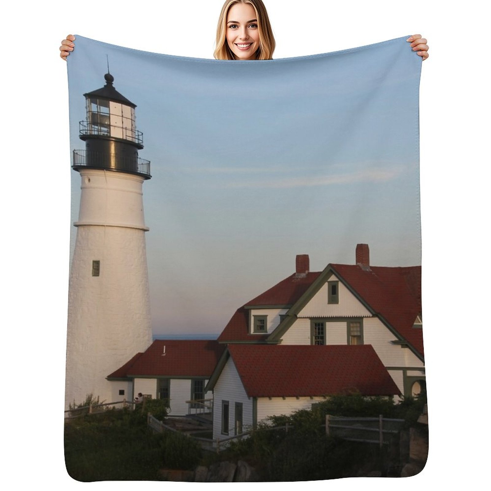 Lighting Decoration Ideas For Home - Portland Head Light Throw Blanket Mewah