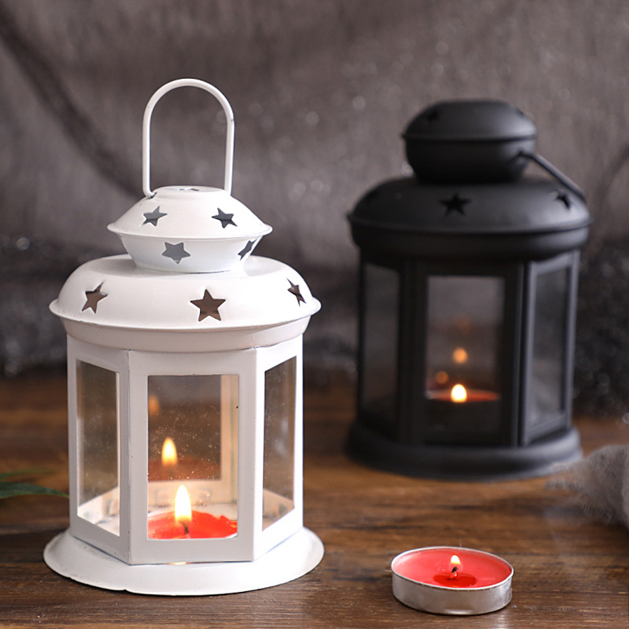Outdoor Lighting Wedding Decor - Lampu lilin gantung ornamen lentera kaca