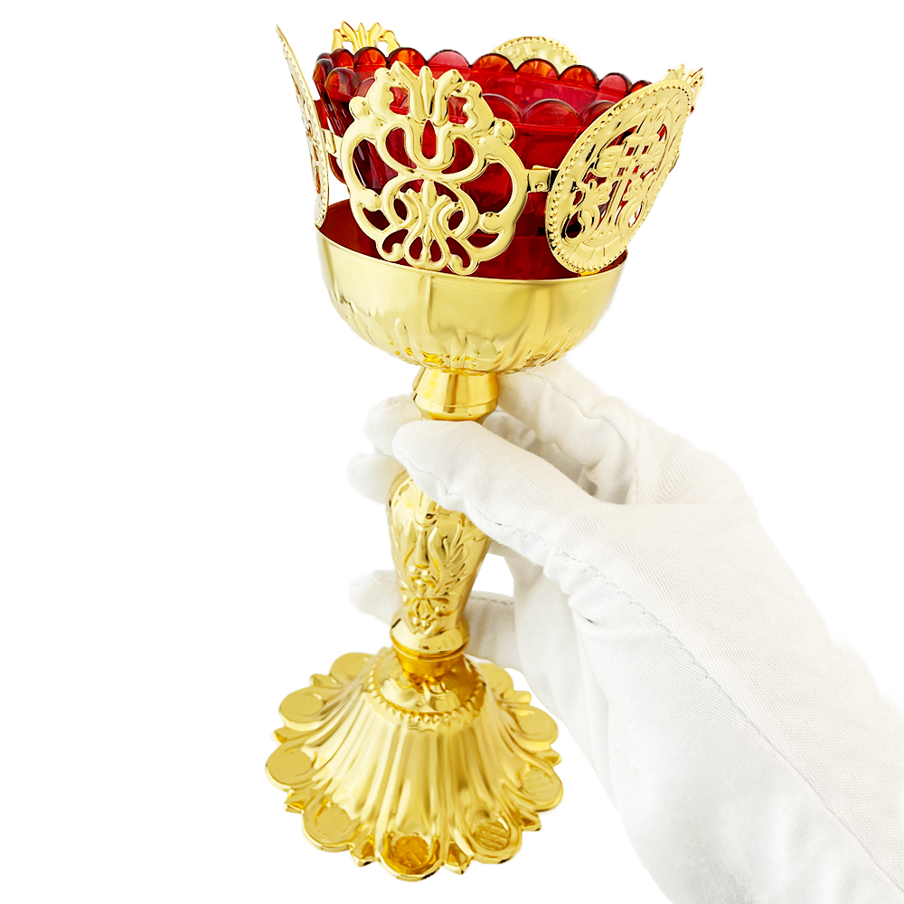 Lighting & Home Decor Studio - Lampu Altar Ortodoks dengan Hiasan Salib