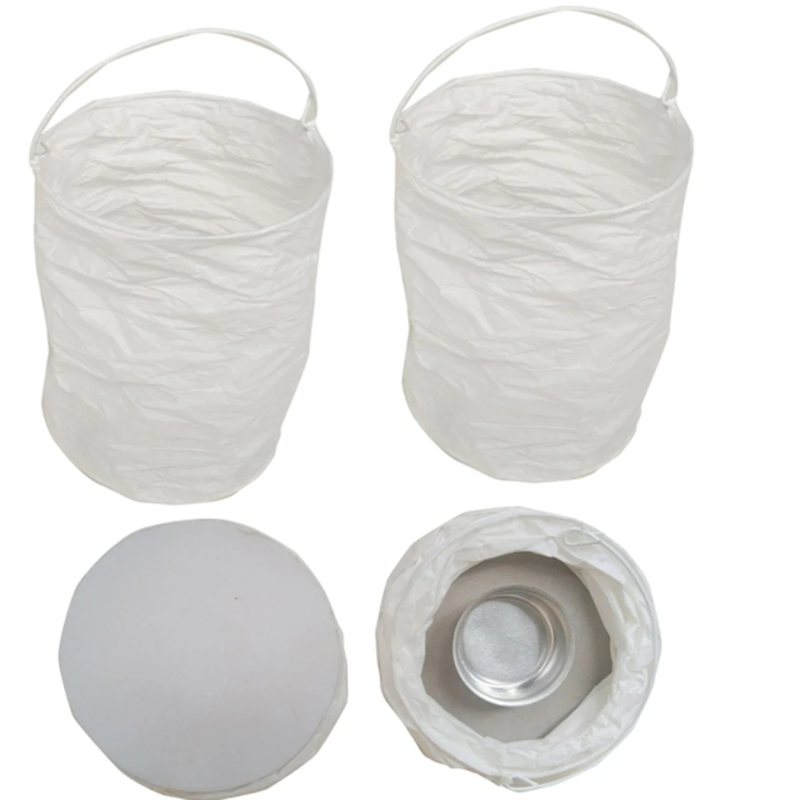 Outdoor Lighting Wedding Decor - 4 Buah Lampu Lentera Kertas Lurus
