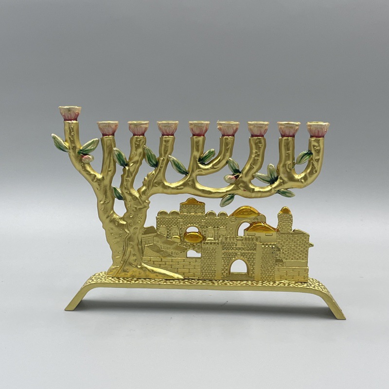 Lighting & Home Decor Studio - Lilin Tempel Mewah Ringan Yerusalem, Menorah