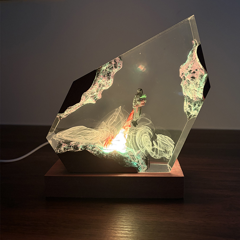 Lighting Decor For Wedding - Lampu Meja Resin Figur Anime Sci-fi,