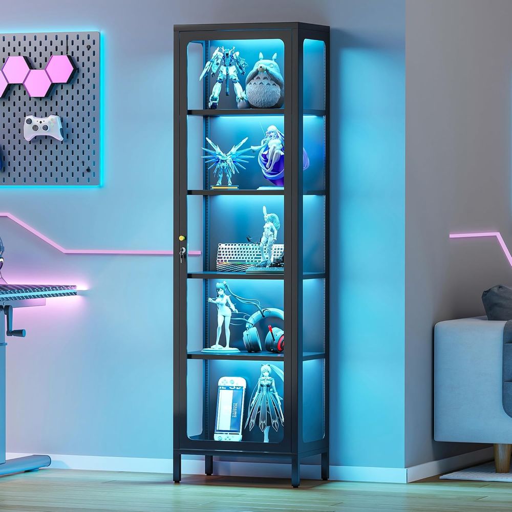 Lighting & Home Decor Studio - Lemari Pajangan Kaca 69 dengan Kunci
