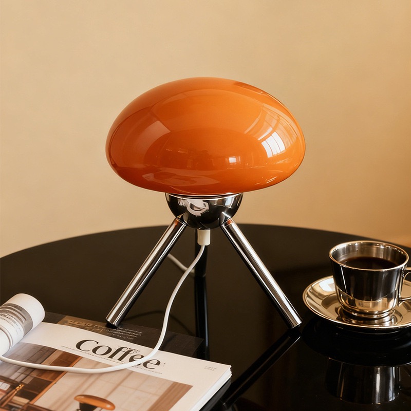 Decor Lighting & Decor Fires Photos - Lampu Meja Kaca Bentuk Jamur Gaya