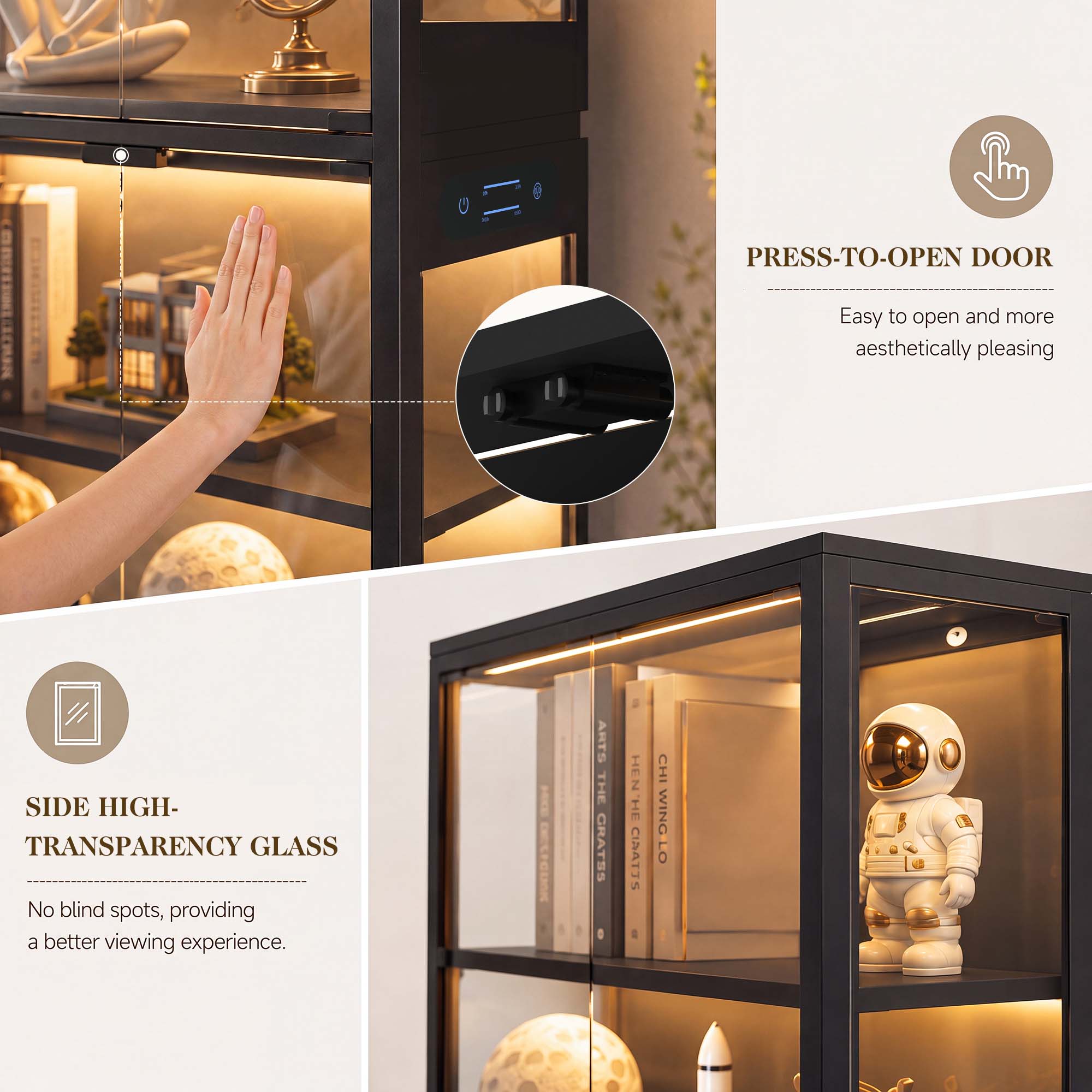 TCGBKAF Lemari Pajangan 5 Ting - Lighting & Home Decor Studio ulasan dan harga