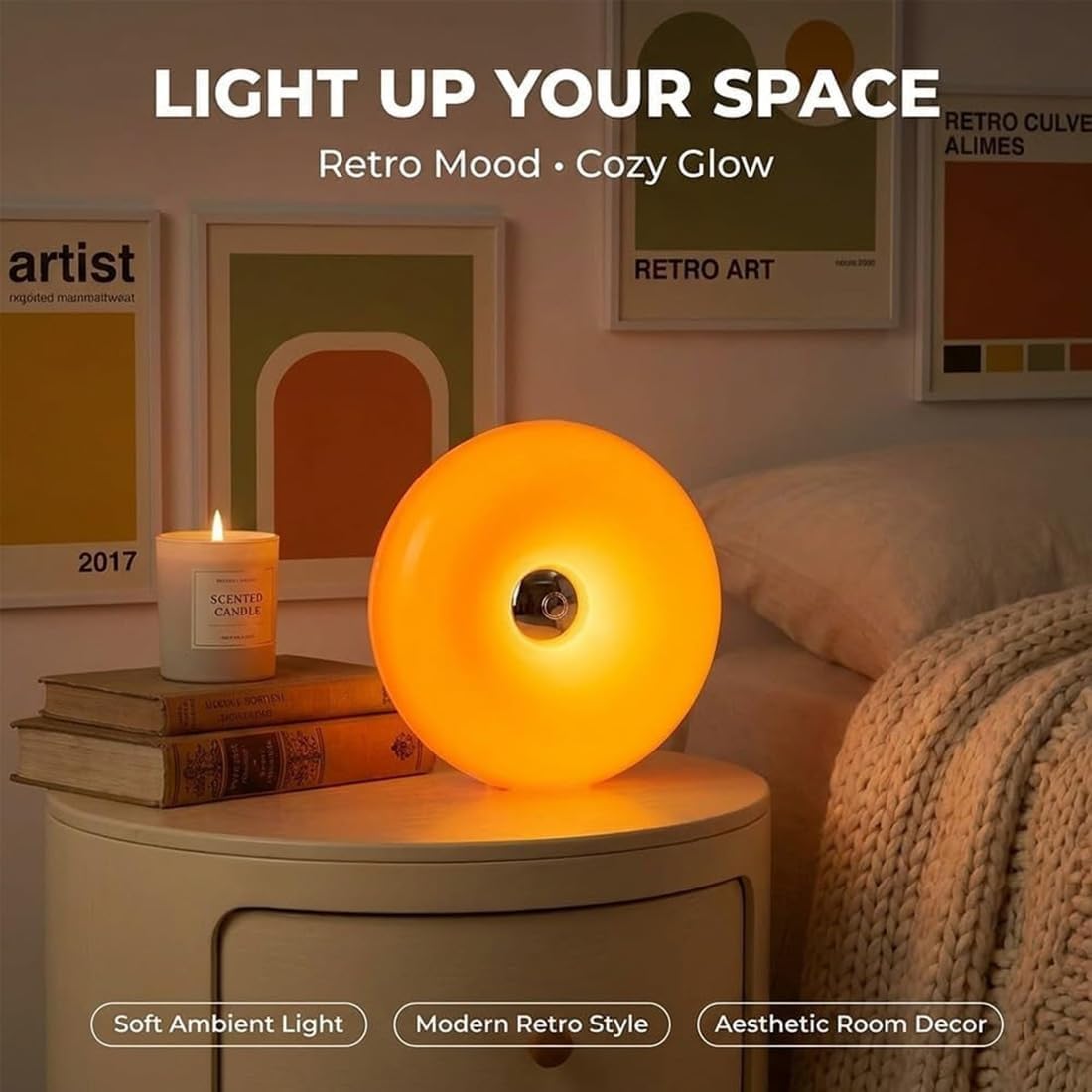 Lampu Atmosfer Donat Oranye Kr - Colour Changing Bulb ulasan dan harga