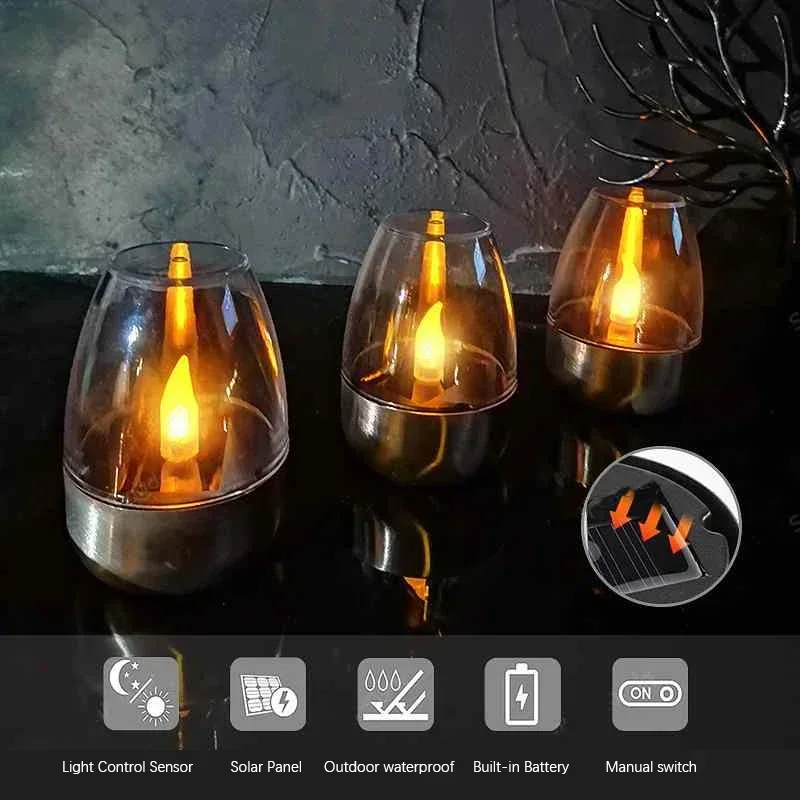 Lampu lilin tenaga surya LED,  - Outdoor Lighting Wedding Decor ulasan dan harga