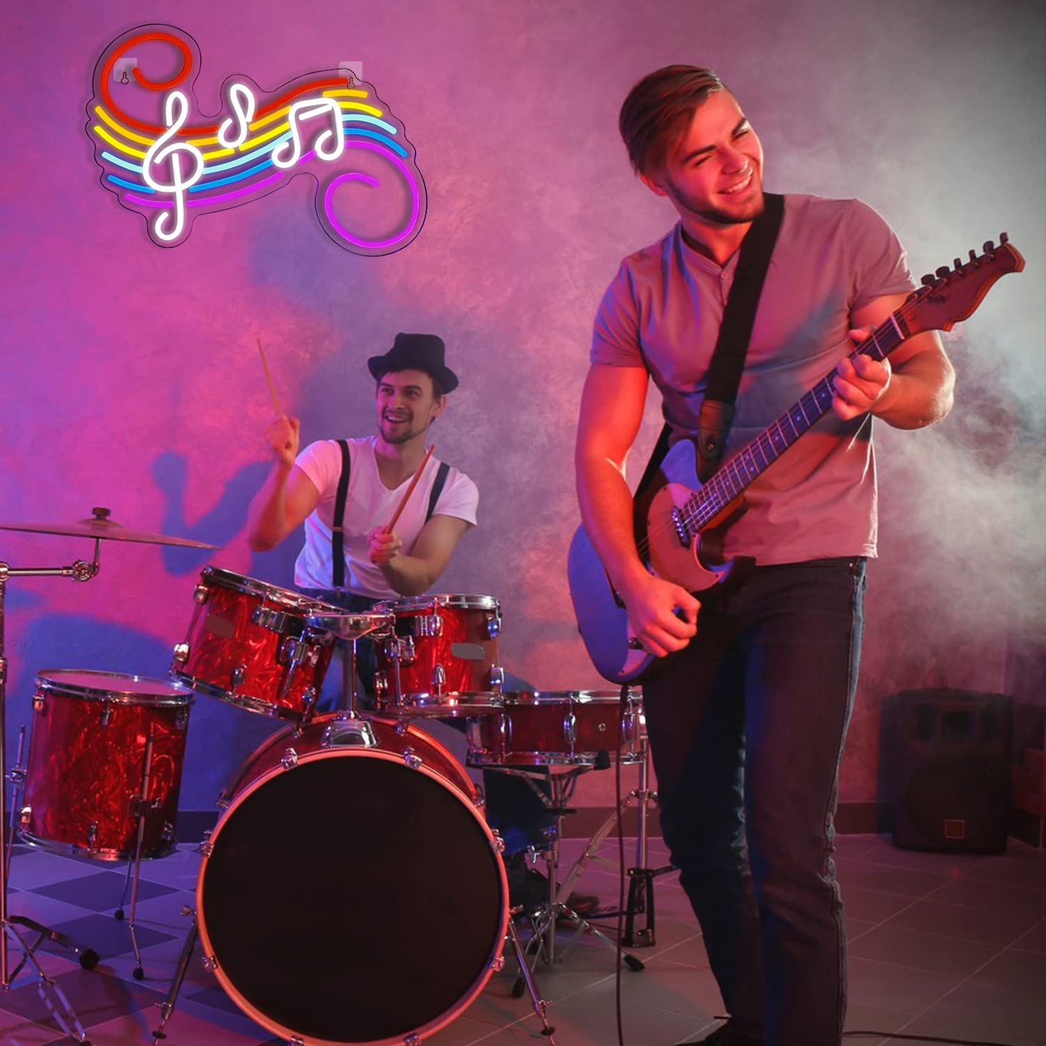 Lampu Neon Tanda Not Musik, Da - Lighting Decor For Wedding ulasan dan harga