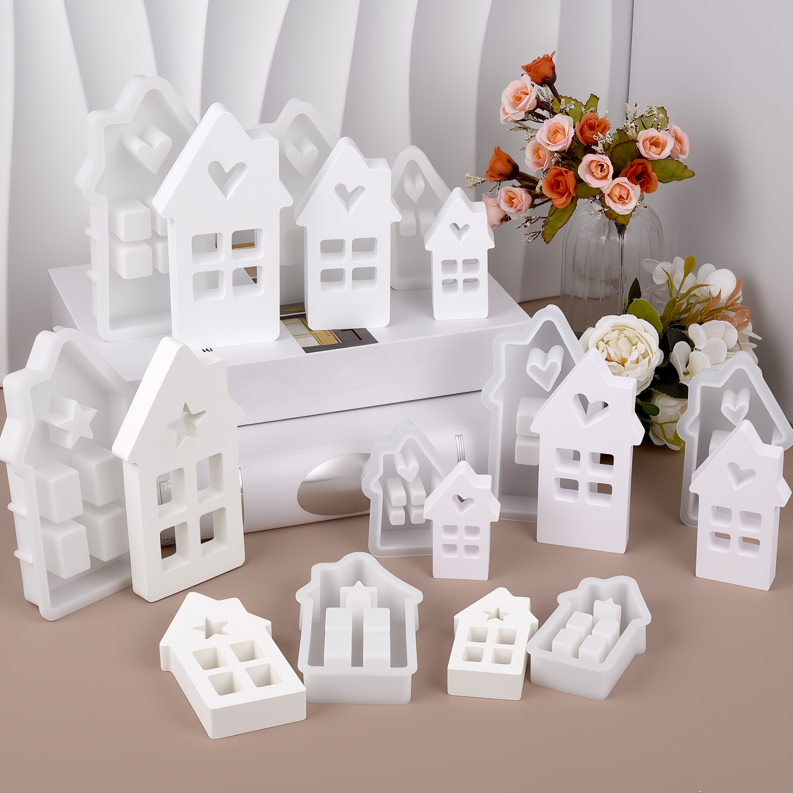 Cetakan Silikon Rumah Hati Bin - Lighting Decor House ulasan dan harga