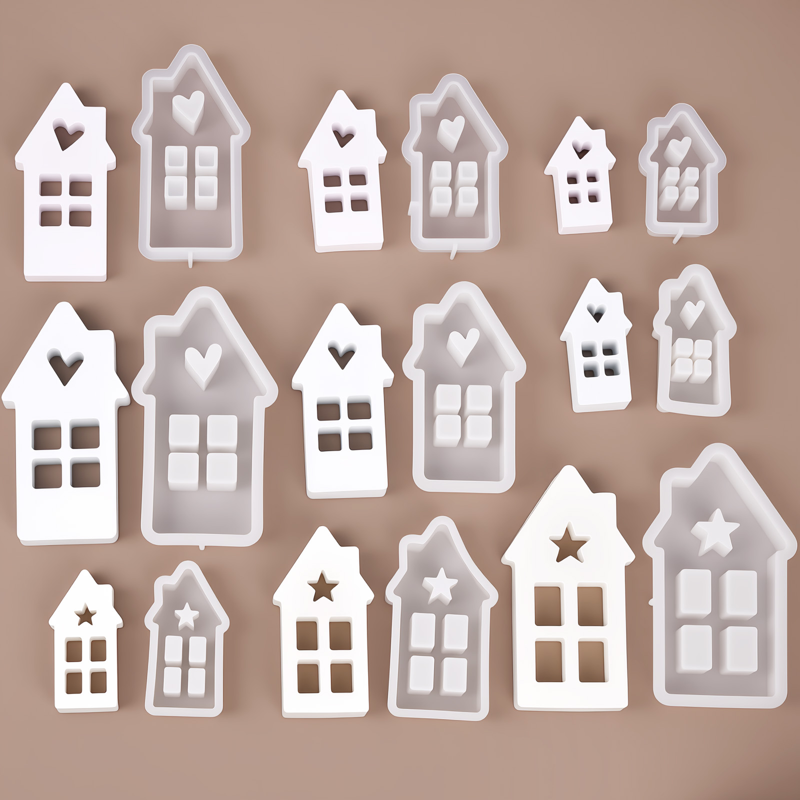 Cetakan Silikon Rumah Hati Bin - Lighting Decor House ulasan dan harga