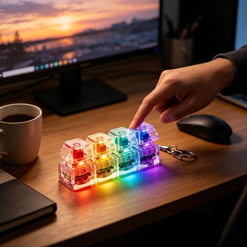 Gantungan Kunci LED Keyboard d - Lighting Decoration Ideas For Home ulasan dan harga