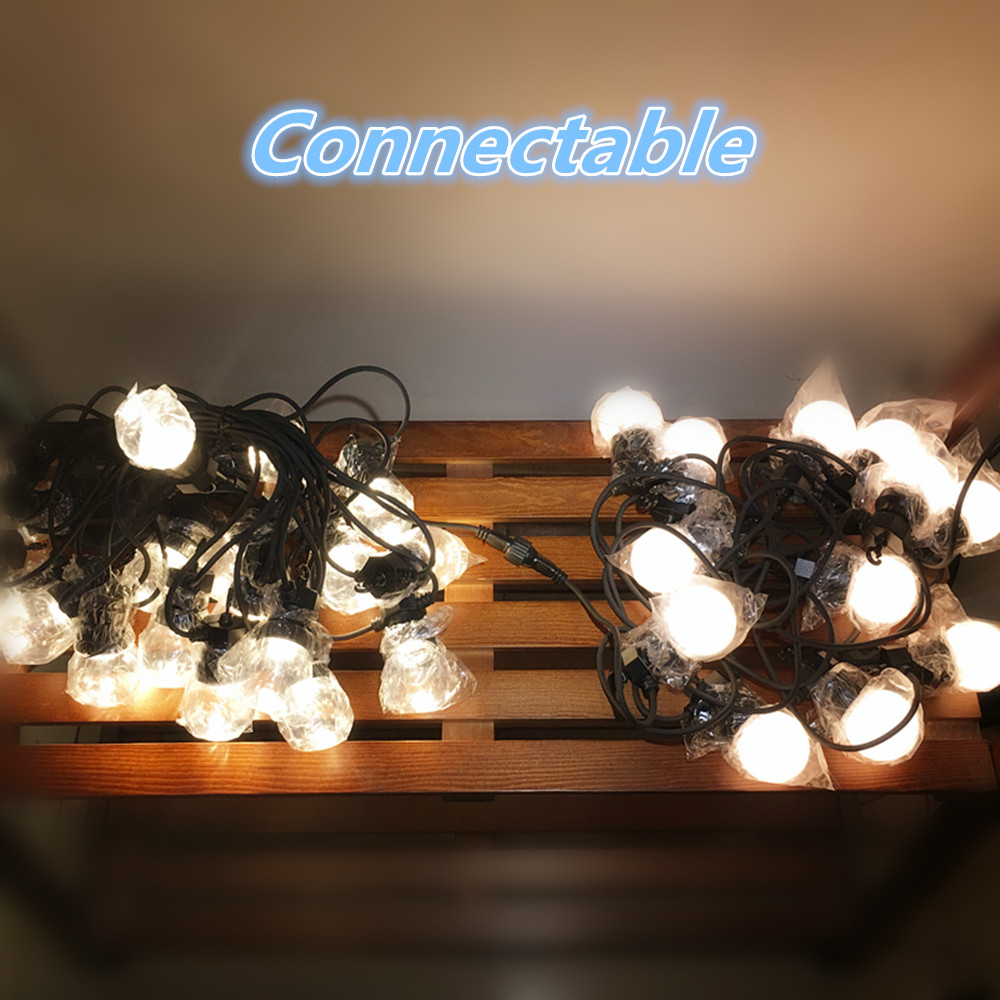 Lampu Tali Bola Bening LED Bol - Outdoor Lighting Wedding Decor ulasan dan harga