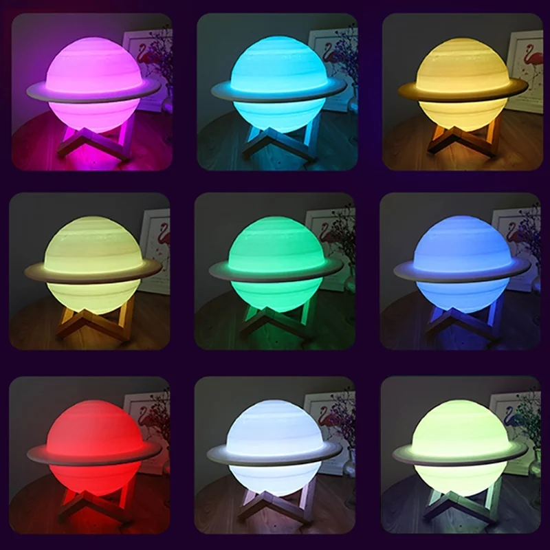 Lampu Malam LED Lampu Saturnus - Colour Changing Bulb ulasan dan harga