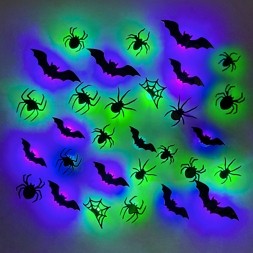Stiker Dinding 3D LED Kelelawa - Outdoor Lighting Wedding Decor ulasan dan harga
