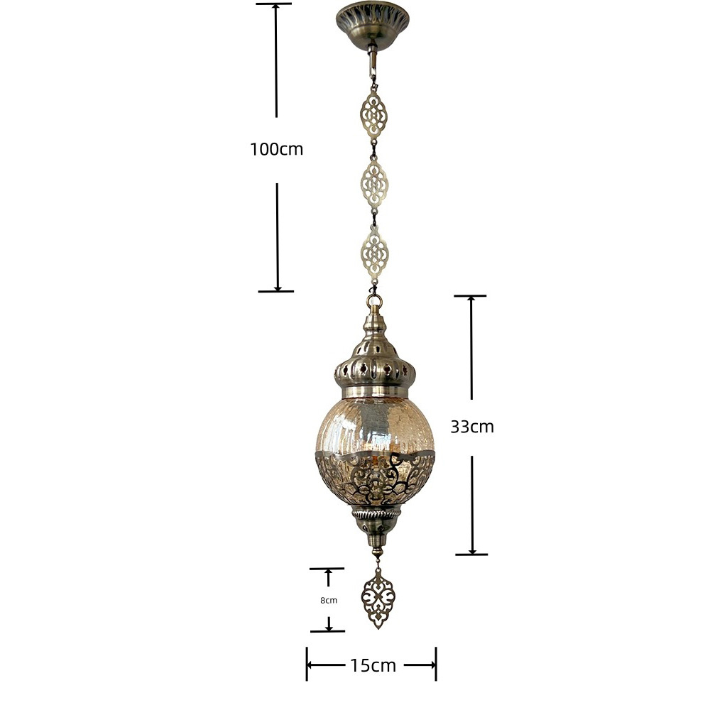 Lampu Gantung Kaca Buatan Tang - Lighting Decor Store ulasan dan harga