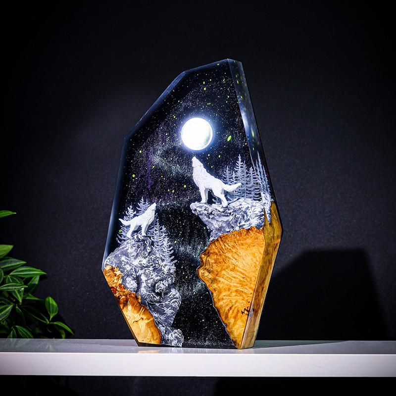 Lampu Meja Resin Figur Hewan A - Lighting Decor For Wedding ulasan dan harga