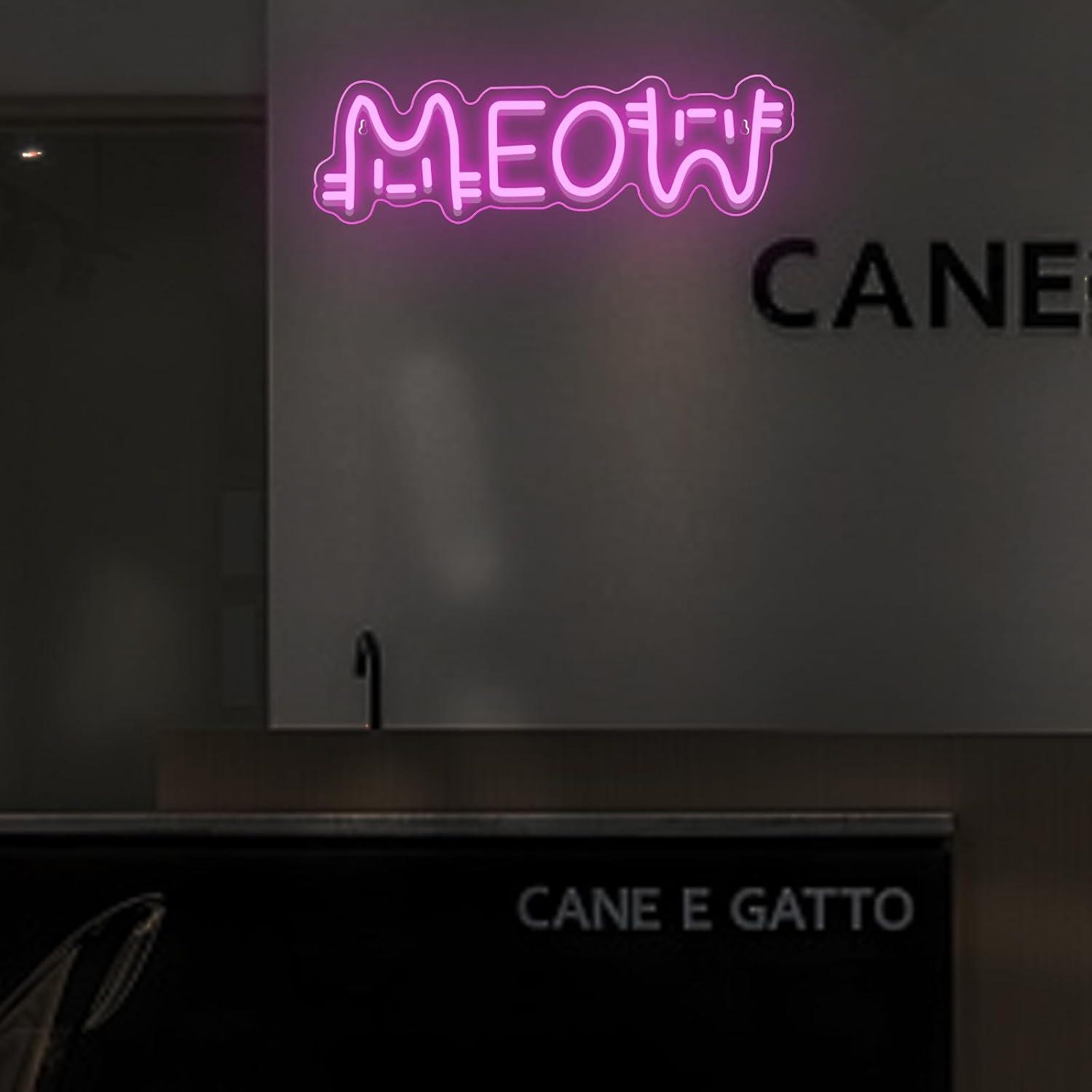 Lampu Neon LED Meow Bertenaga  - Lighting Decor Store ulasan dan harga