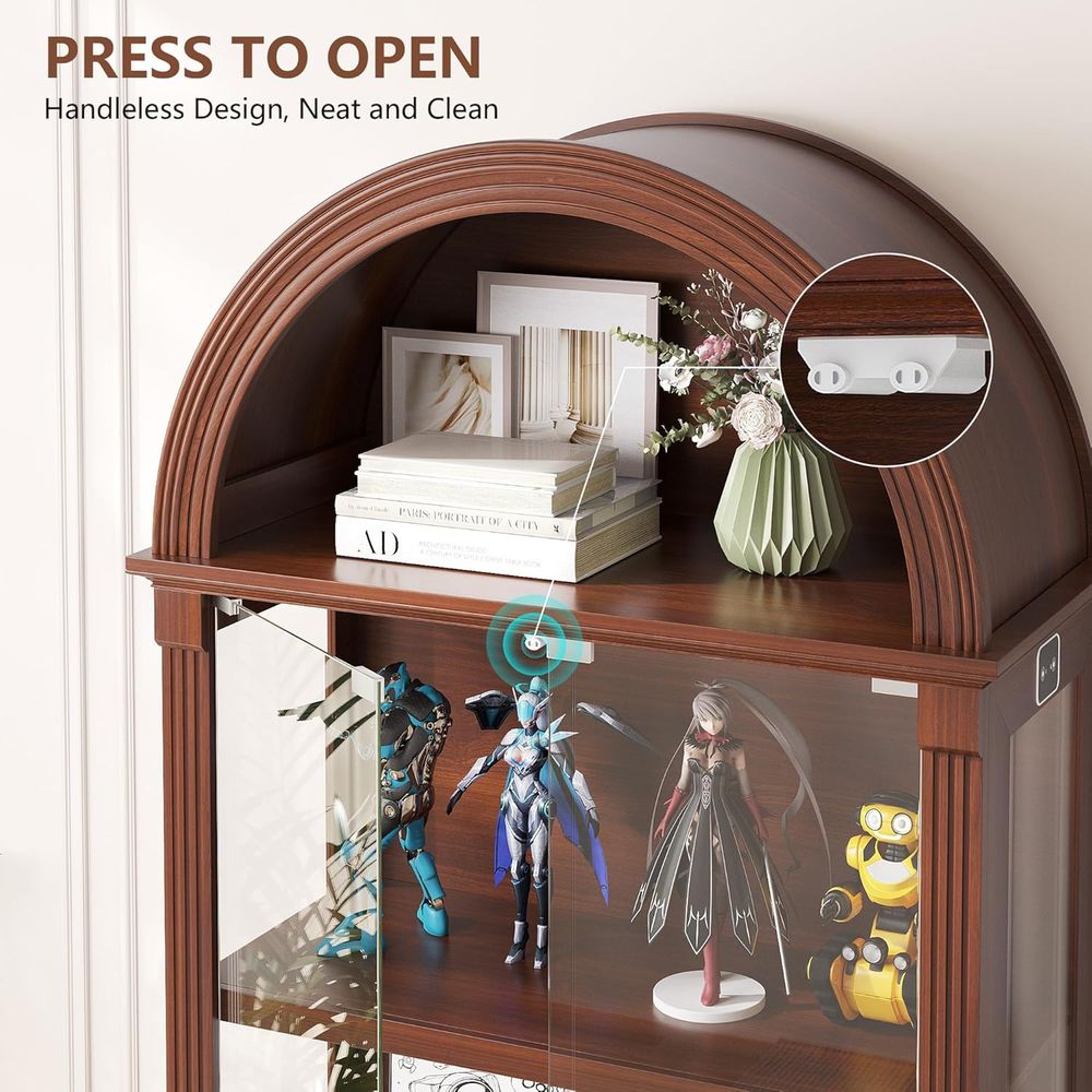 Lemari Pajangan Kaca dengan La - Lighting & Home Decor Studio ulasan dan harga
