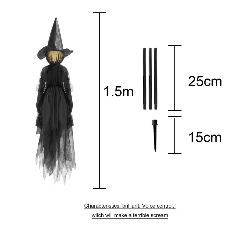 Dekorasi Halloween Penyihir Be - Lighting Decor House ulasan dan harga