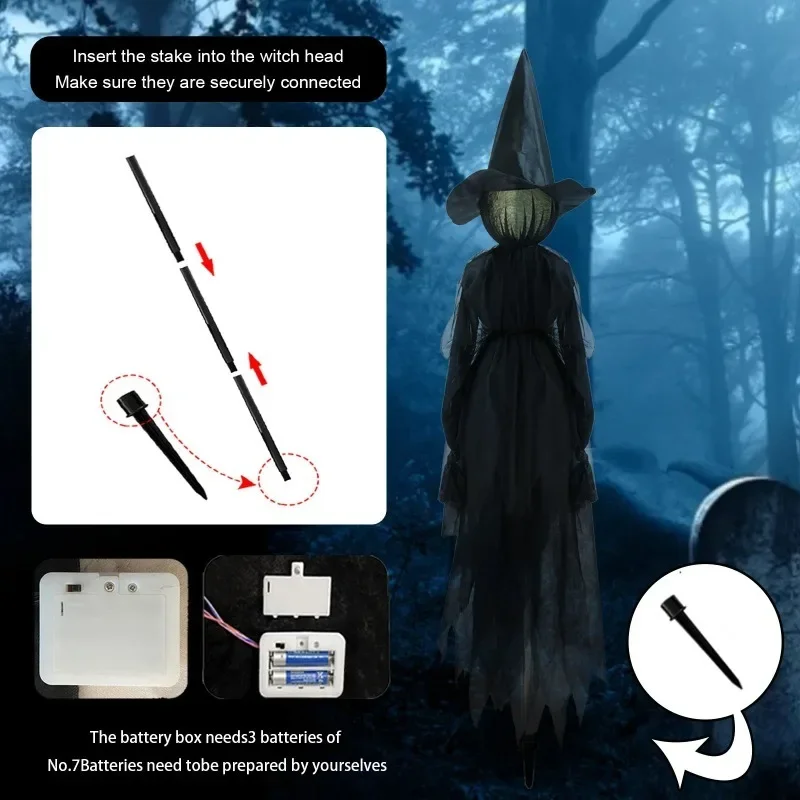 Dekorasi Halloween Penyihir Be - Lighting Decor House ulasan dan harga