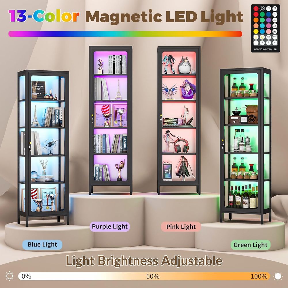 Lemari Pajangan Kaca 69 dengan - Lighting & Home Decor Studio ulasan dan harga