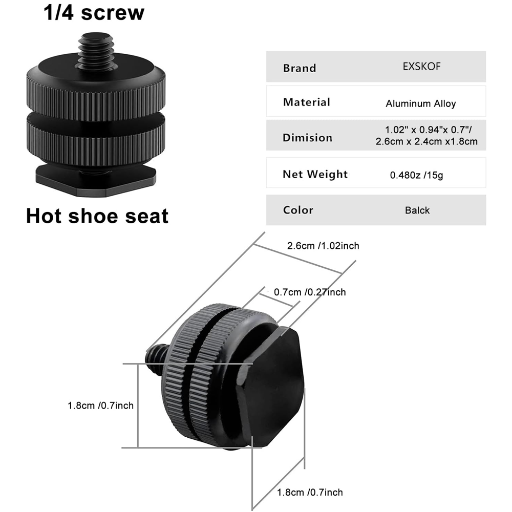 Adaptor Hot Shoe Aluminium All - Lighting Gallery ulasan dan harga