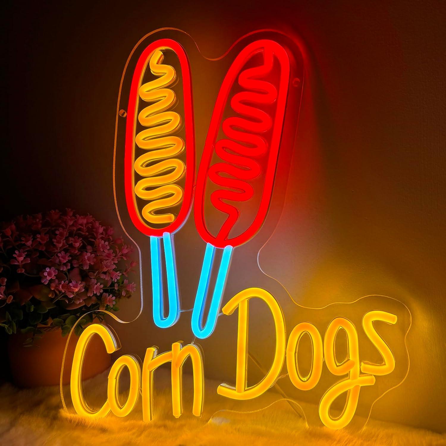 Lampu Neon LED Corn Dog USB ya - Lighting Decor For Wedding ulasan dan harga
