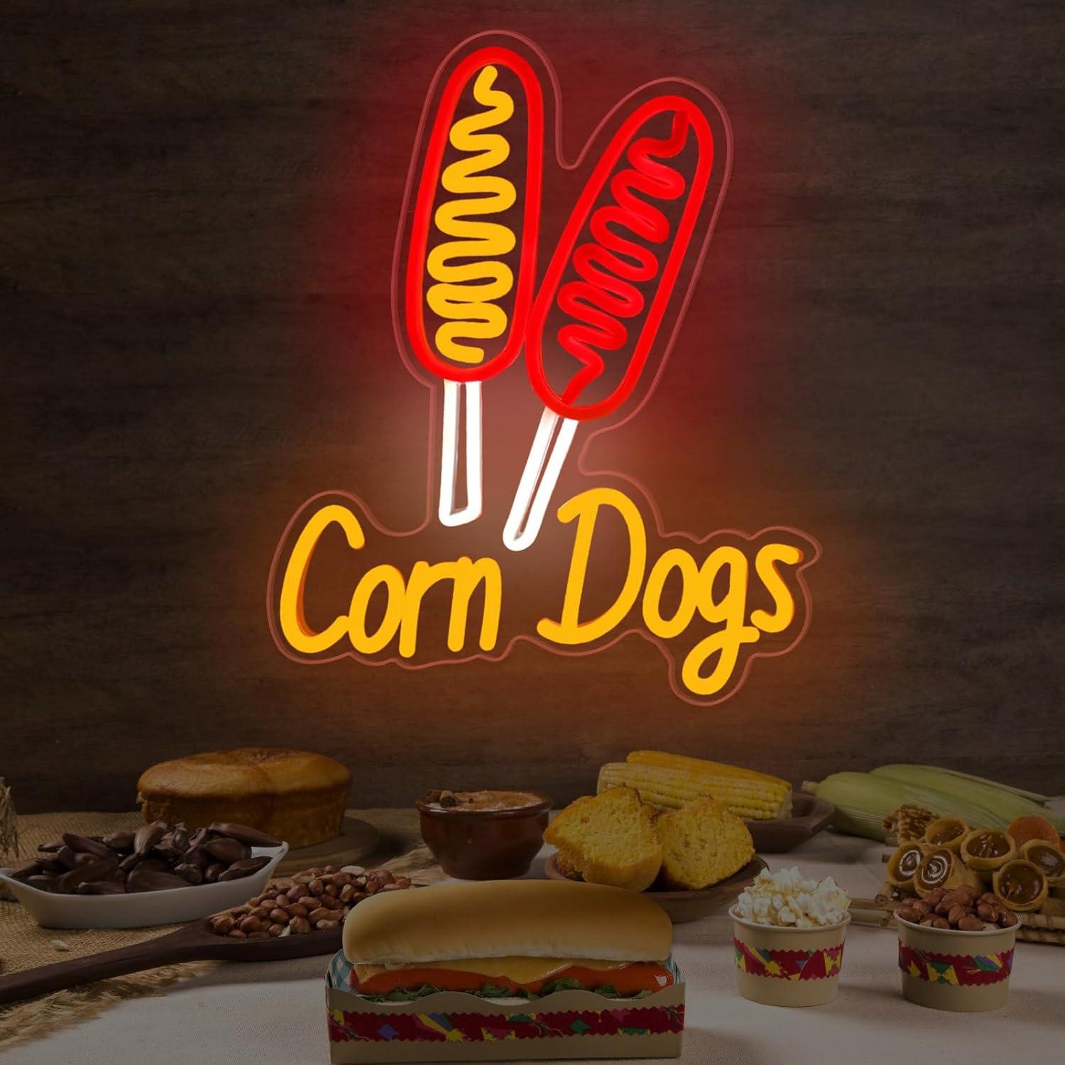 Lampu Neon LED Corn Dog USB ya - Lighting Decor For Wedding ulasan dan harga